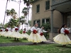 The Halau Practicing out front