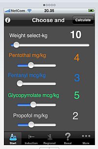 eAnesthesia - an iPhone App