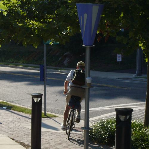 Carlton riding back home