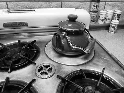 Day 31 - Cool Chambers Stove in our vacation rental.