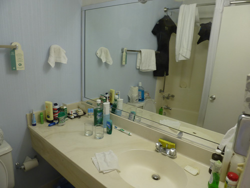 The Bathroom, Also dish wash area and wetsuit storage area