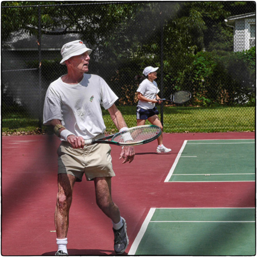 Mr C plays tennis this afternoon.