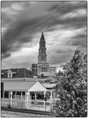 Train Station and Masonic Memorial from Metro