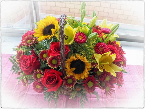 Flowers from my co-workers.