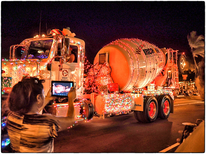 a cement mixer from the parade