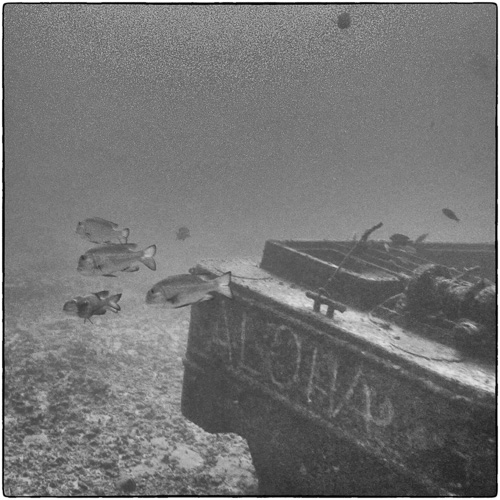 Derelict Landing Craft 100 Feet Down.