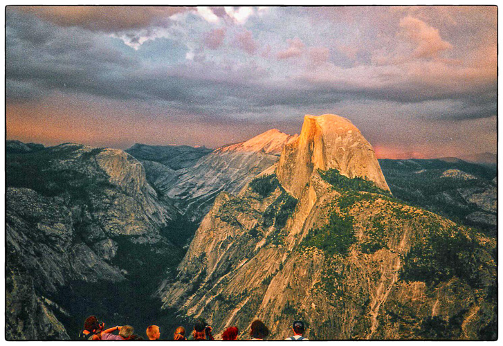 half dome from glacier point
