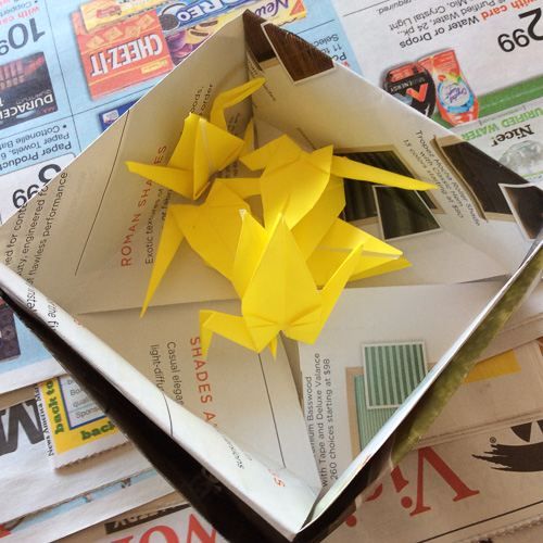 And, I can store my cranes in the box.