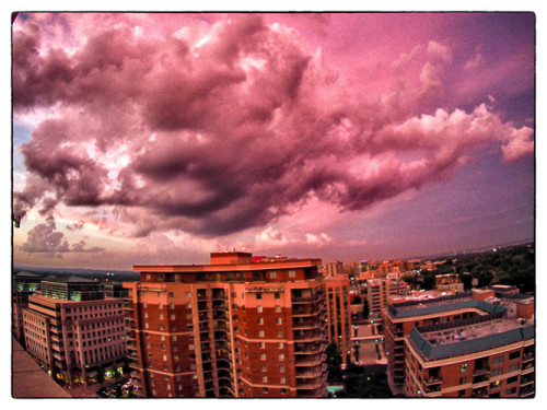 yesterday's sunset - looking east