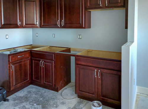 kitchen cabinets have happened.