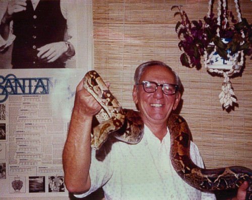 Dad with Jake the Snake.
