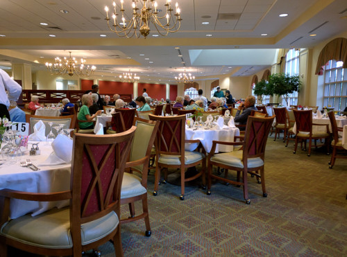 The Formal Dining Room - as seen from Table 14 by the walker parking lot.