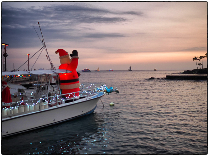 Jack's Dive Boat heads to the "Boat Parade"