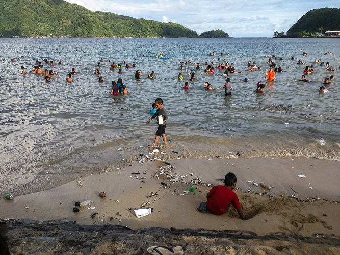 The beach on Xmas afternoon