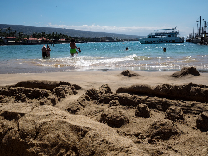 The "IronMan Swim Side" of the pier.