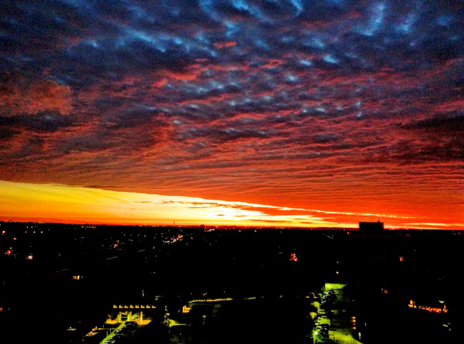 Sunrise - and the day didn't get any better.