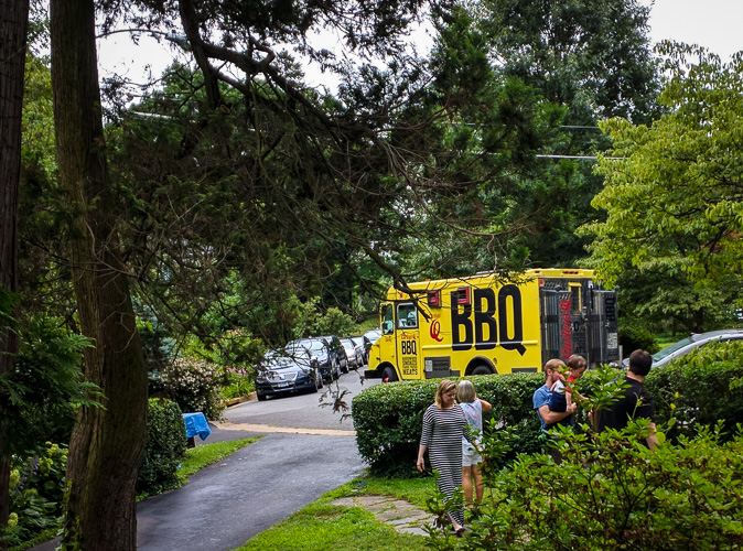 The Food Truck got lost - so dinner was seriously late - but the beer didn't run out - so it was OK.