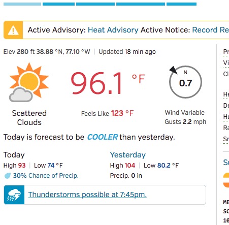 That's better. I like my temperature to have 2 digits. Not one. Not three. Two.