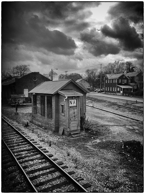 Looking out the train window - march 2016 - somewhere between Cleveland and DC.