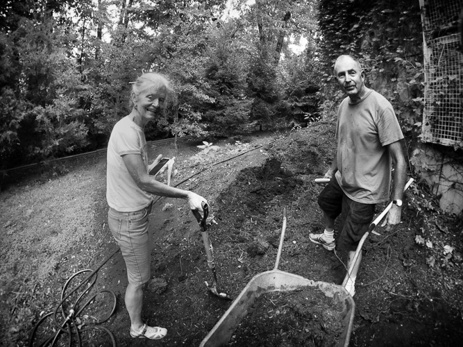 Spent the morning on work release in the the cutting garden