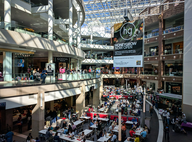 Pentagon City - Eating and Shopping.