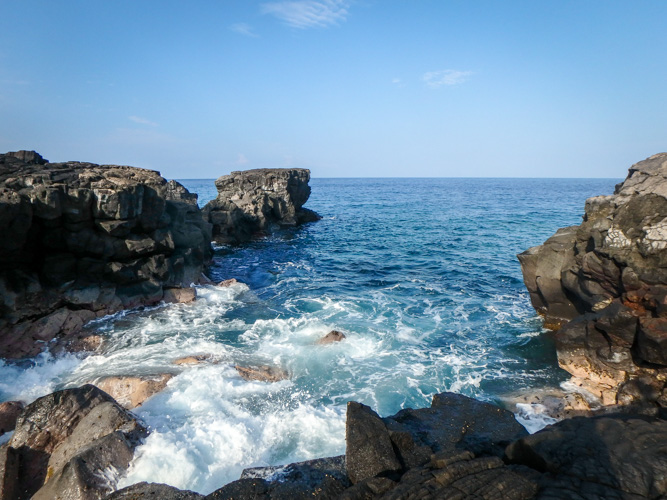 Somewhere along the coast.