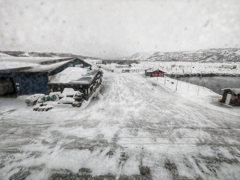 Kirkenes, as seen from my window.