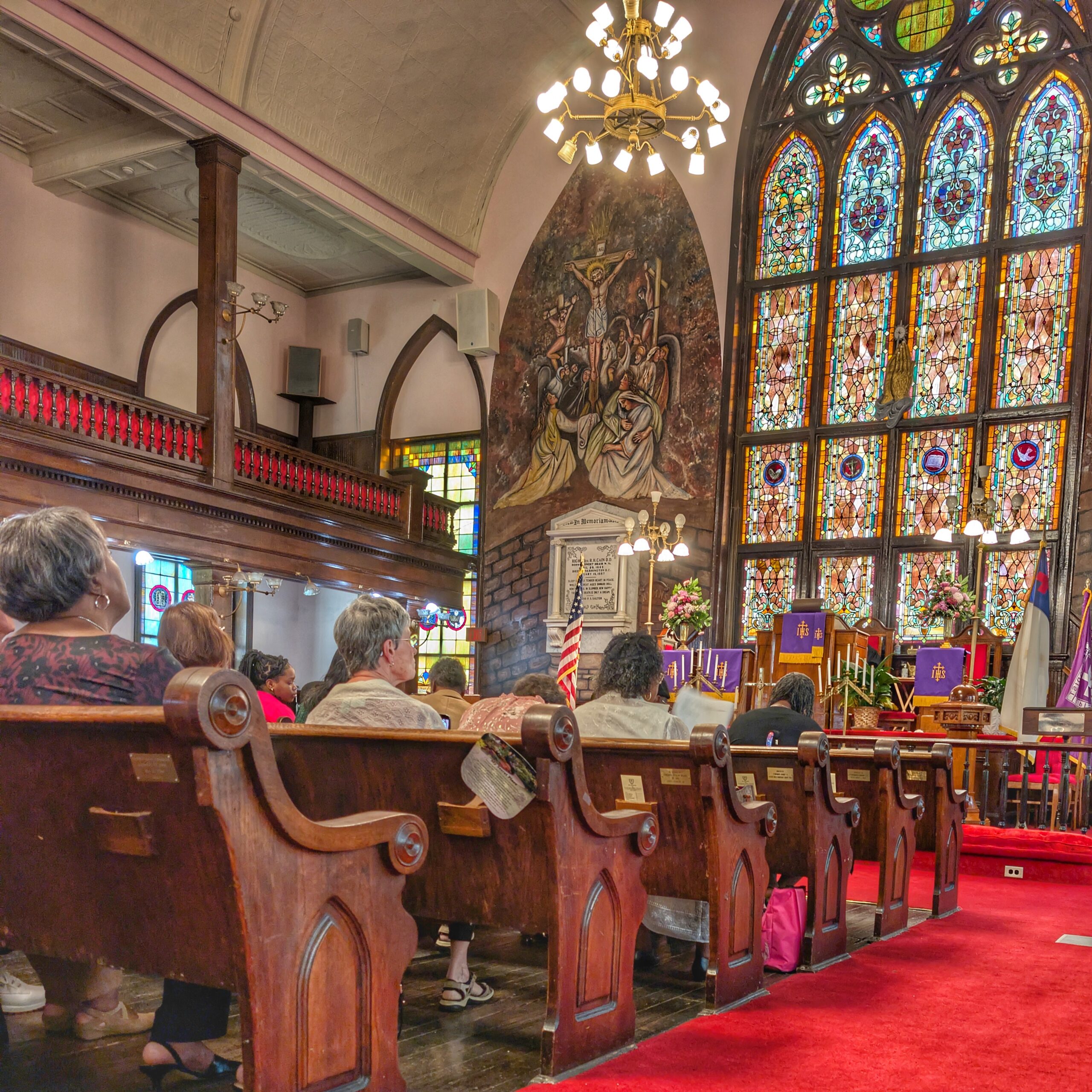 Not wanting to be too disrespectful, but I snapped one picture before the service started.